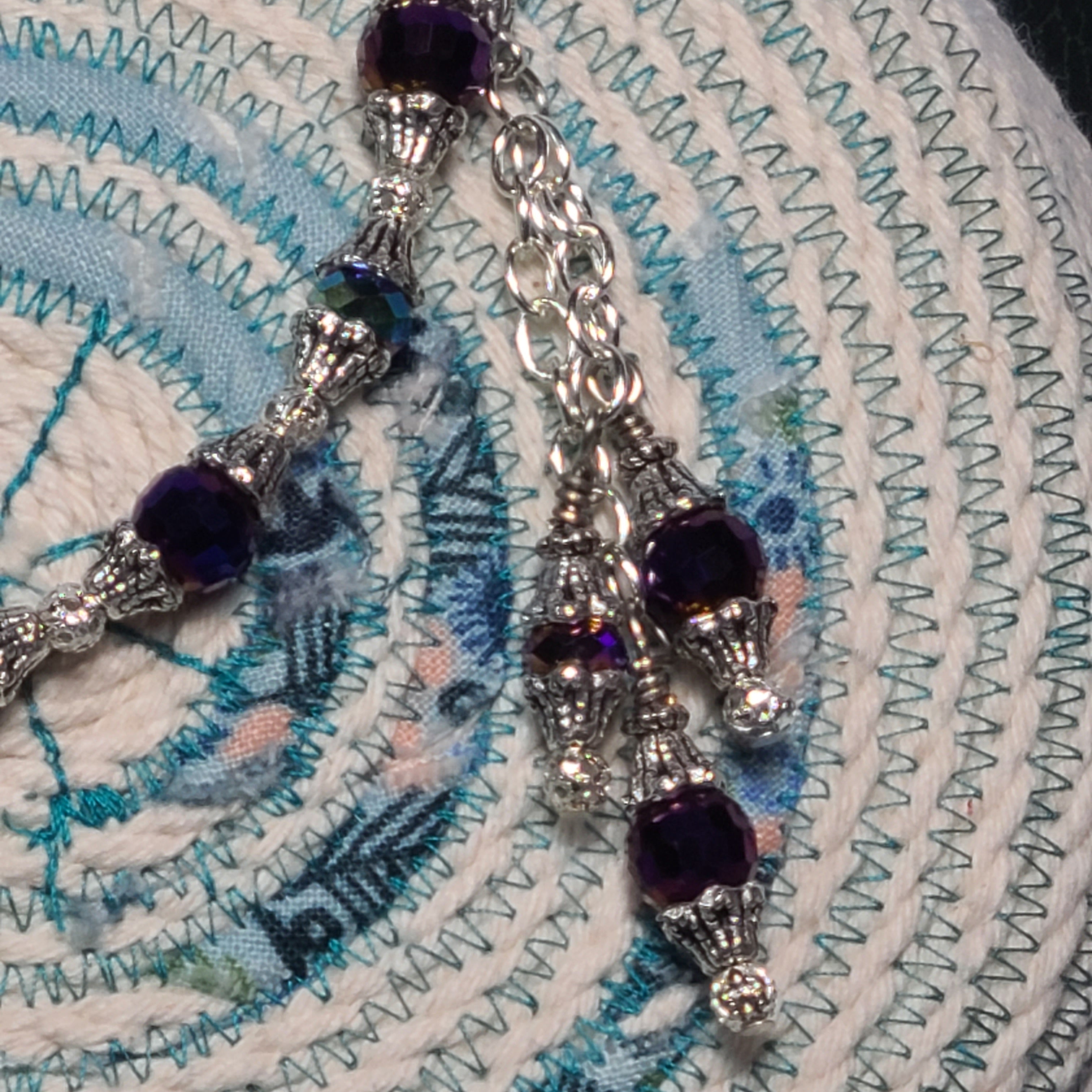 Purple Swarovski Crystal Bracelet