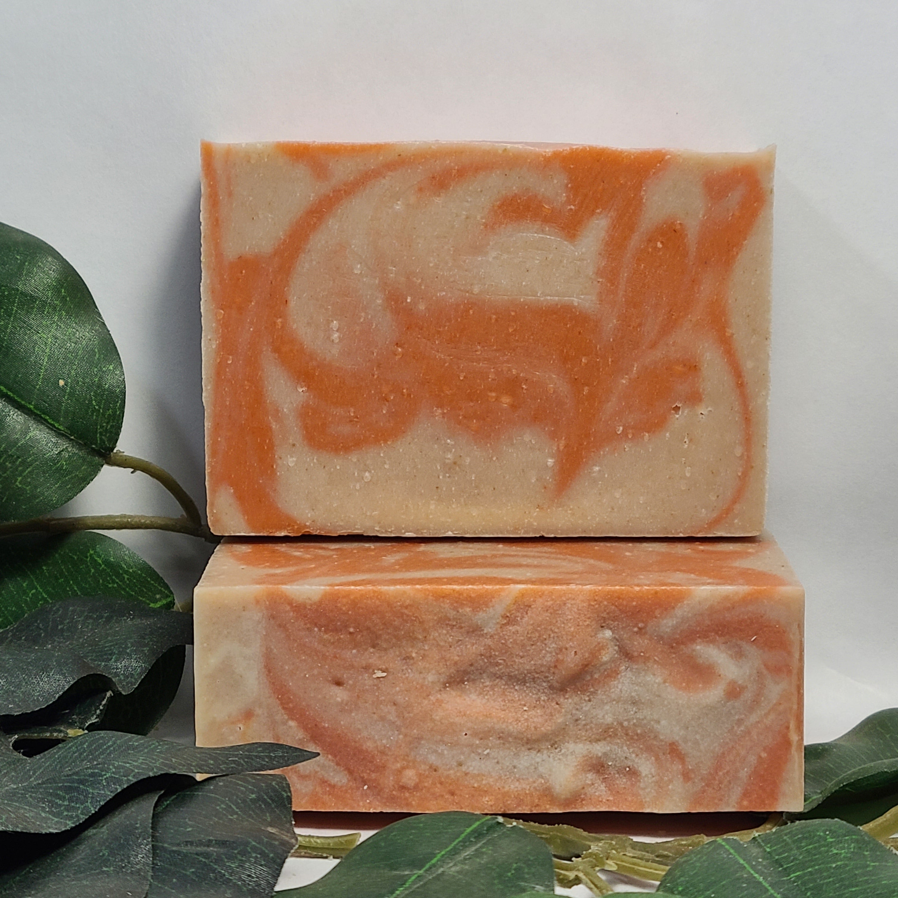 Soft Peach Lard Soap, Handmade Soap