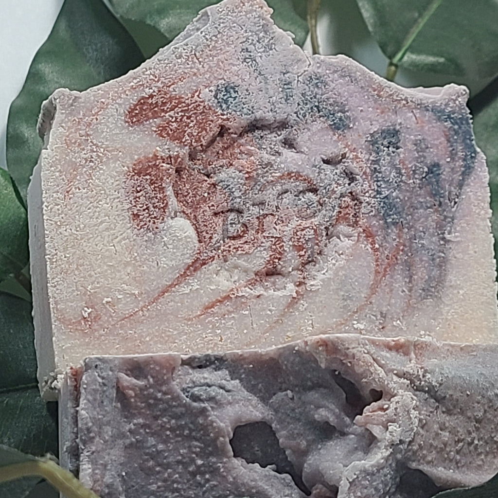 Star Spangled Peppermint Salt Soap, Handmade Salt Soap