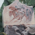 Star Spangled Peppermint Salt Soap, Handmade Salt Soap