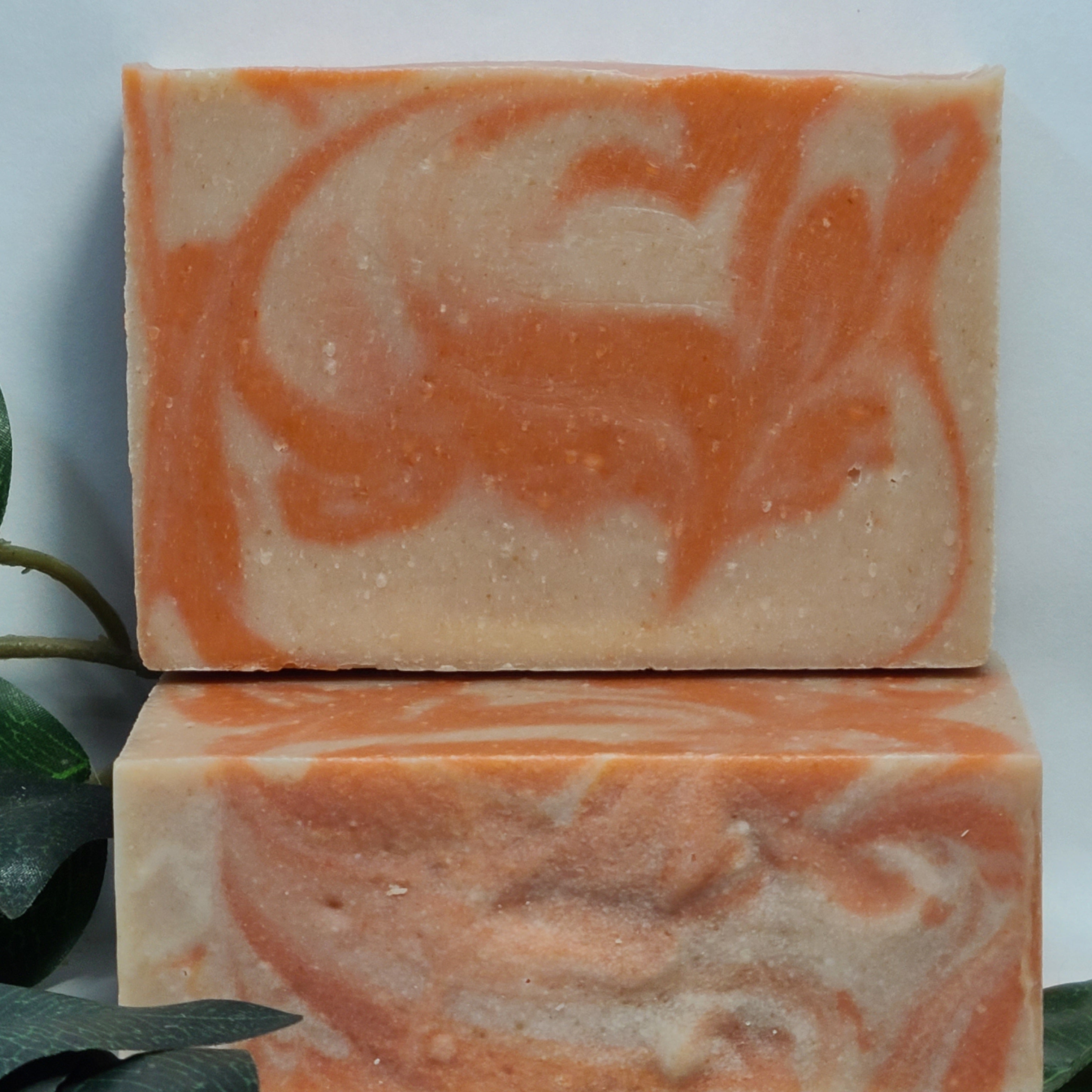 Soft Peach Lard Soap, Handmade Soap