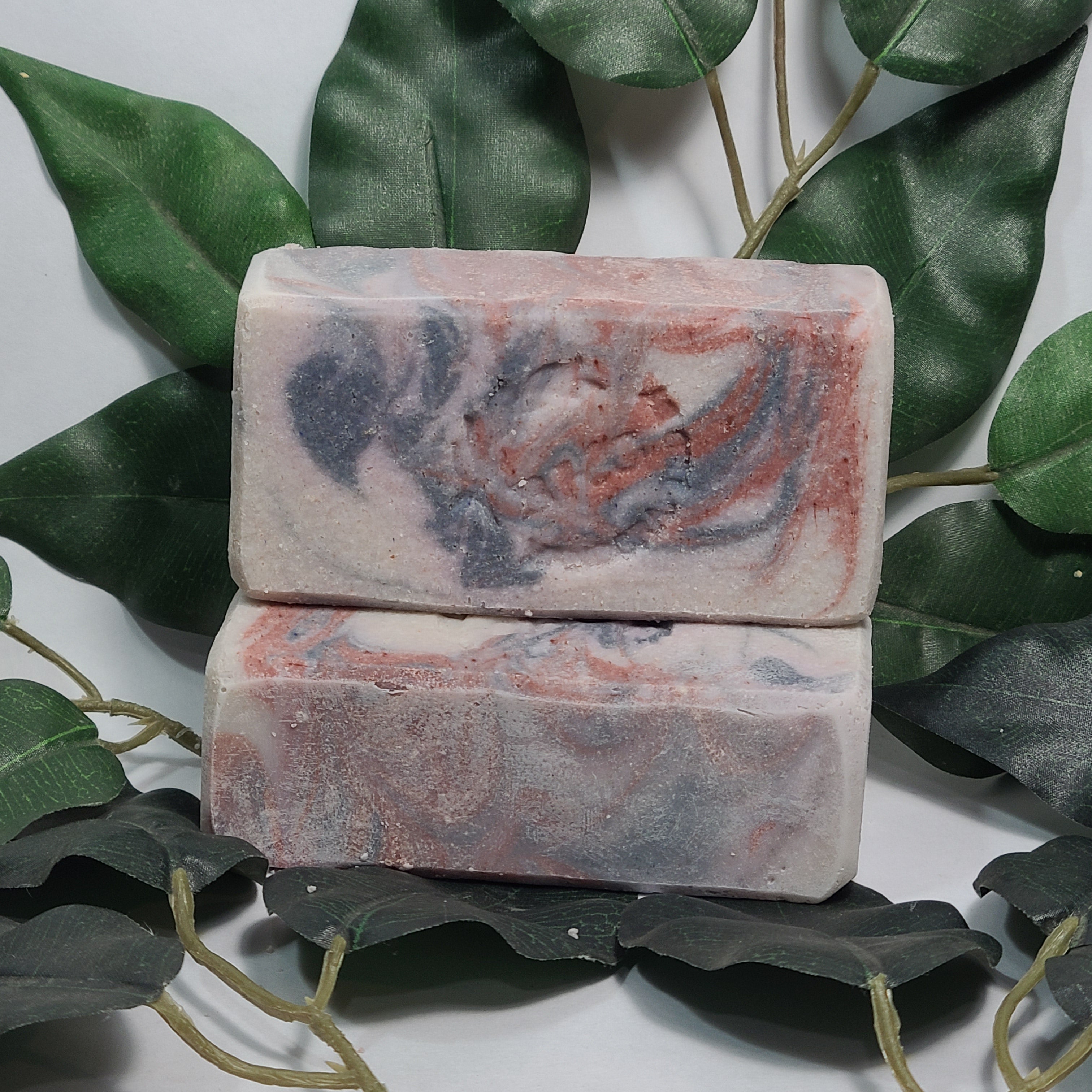 Star Spangled Mint Salt Soap, Handmade Salt soap