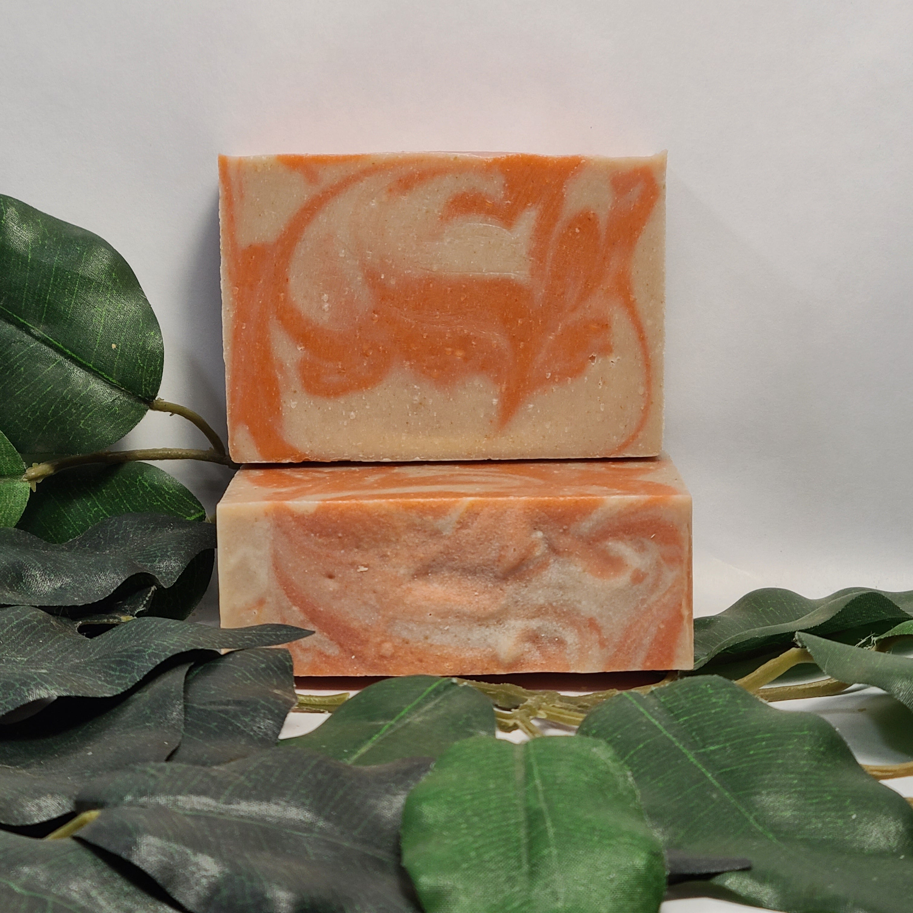 Soft Peach Lard Soap, Handmade Soap