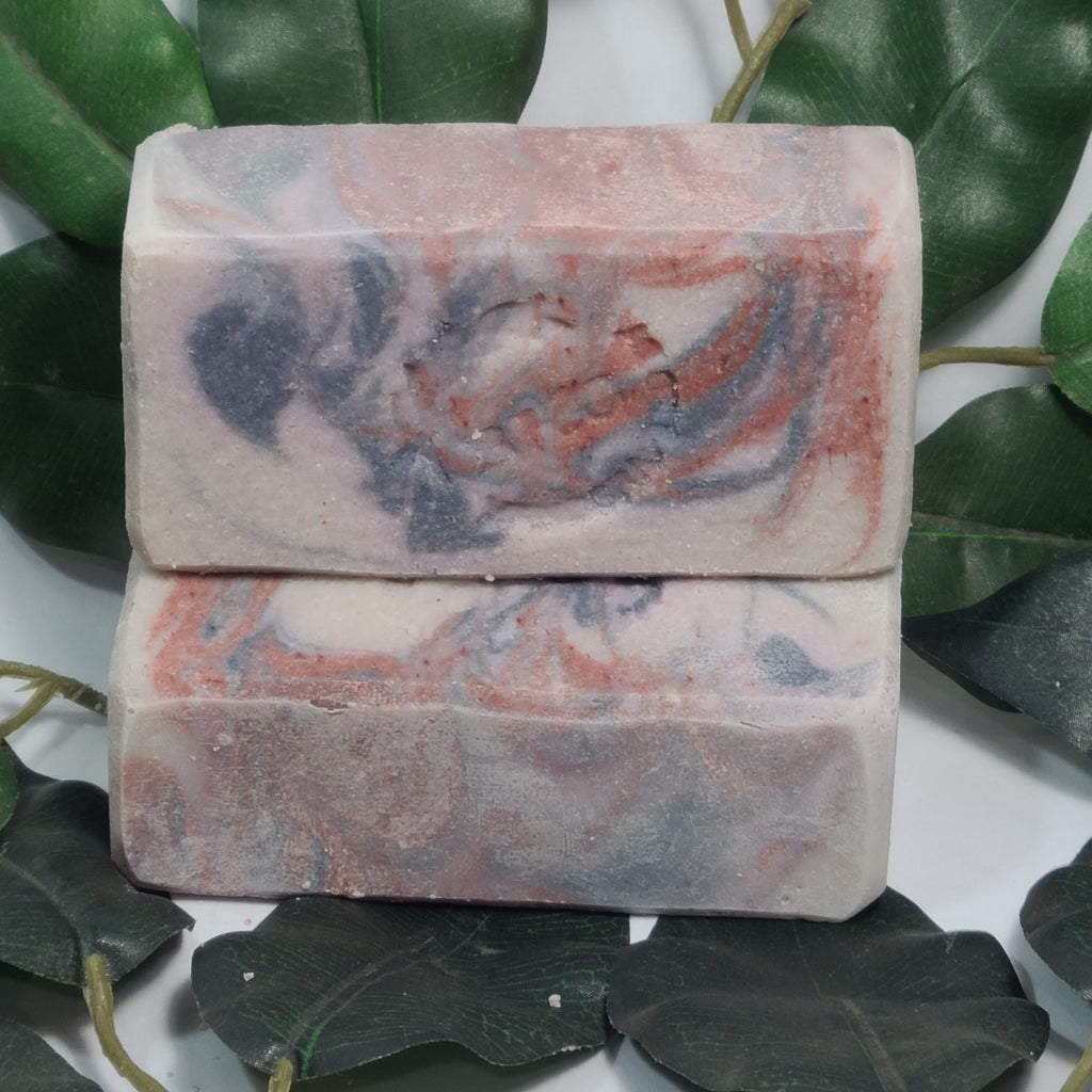Star Spangled Mint Salt Soap, Handmade Salt soap