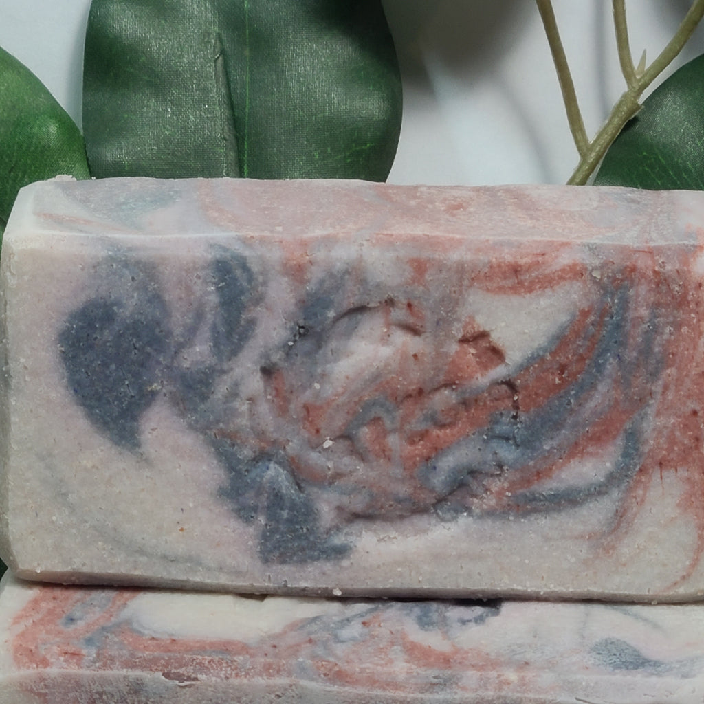 Star Spangled Mint Salt Soap, Handmade Salt soap