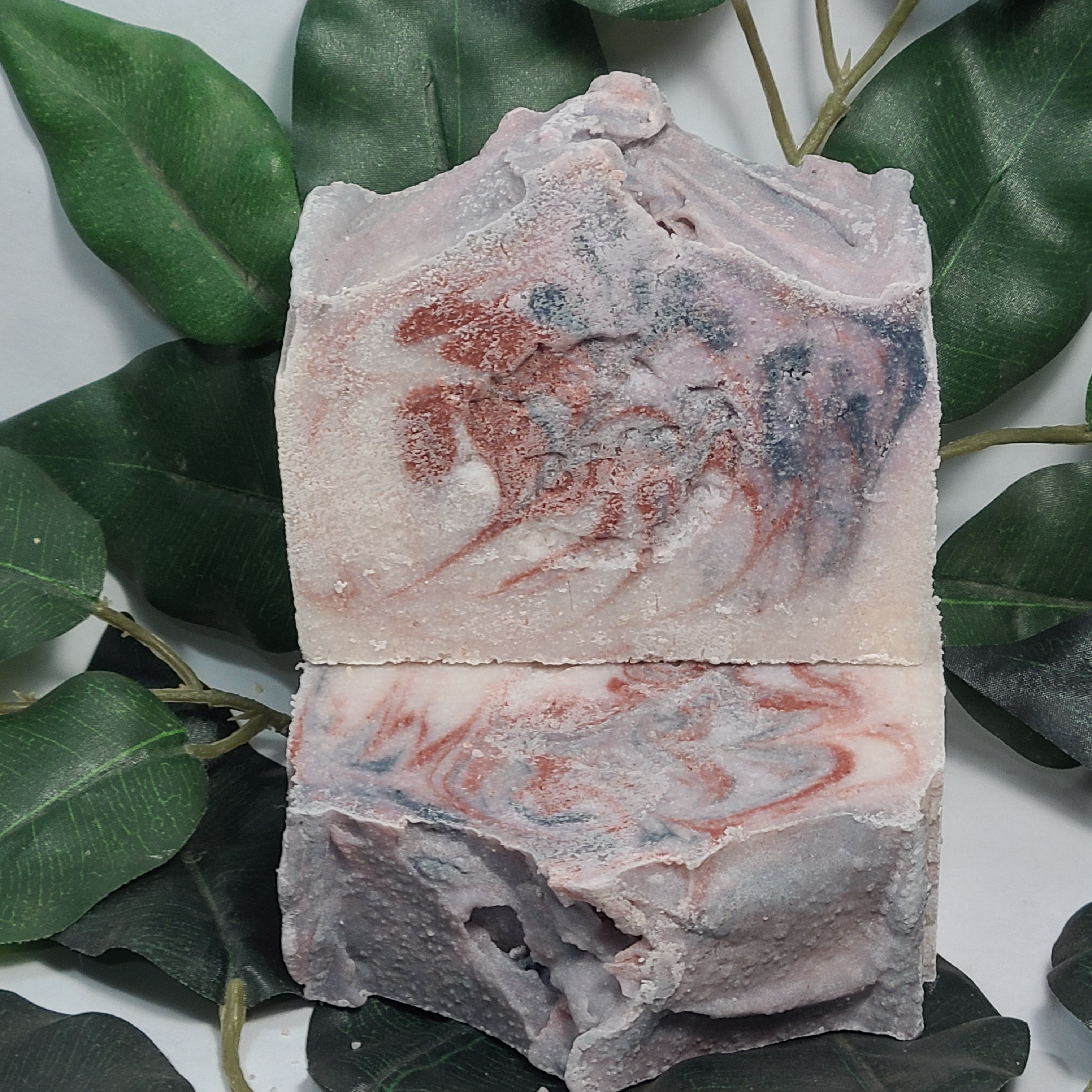 Star Spangled Peppermint Salt Soap, Handmade Salt Soap