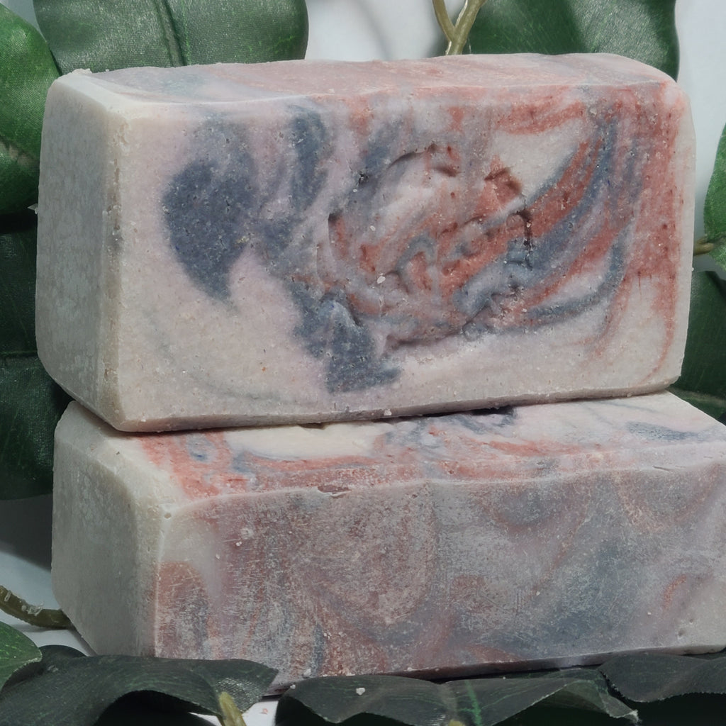 Star Spangled Mint Salt Soap, Handmade Salt soap